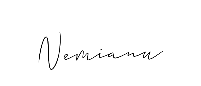 Make a beautiful signature design for name Nemianu. Use this online signature maker to create a handwritten signature for free. Nemianu signature style 2 images and pictures png