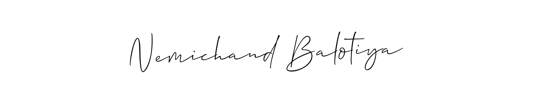 Check out images of Autograph of Nemichand Balotiya name. Actor Nemichand Balotiya Signature Style. Allison_Script is a professional sign style online. Nemichand Balotiya signature style 2 images and pictures png