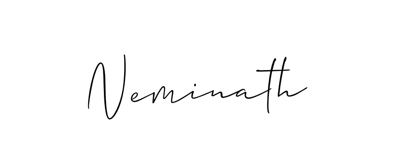 How to Draw Neminath signature style? Allison_Script is a latest design signature styles for name Neminath. Neminath signature style 2 images and pictures png