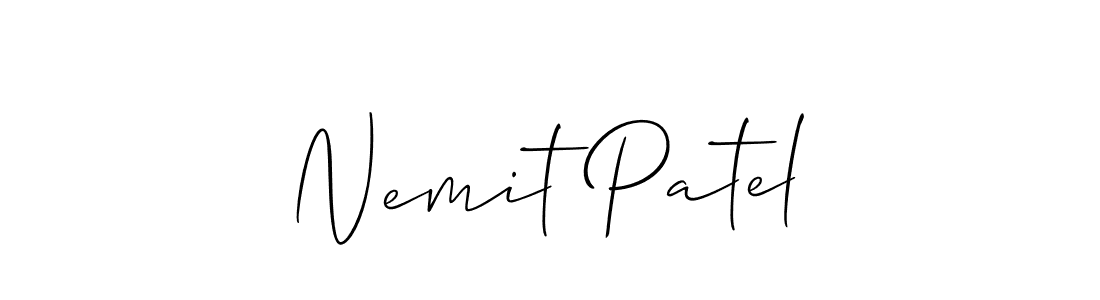 Once you've used our free online signature maker to create your best signature Allison_Script style, it's time to enjoy all of the benefits that Nemit Patel name signing documents. Nemit Patel signature style 2 images and pictures png