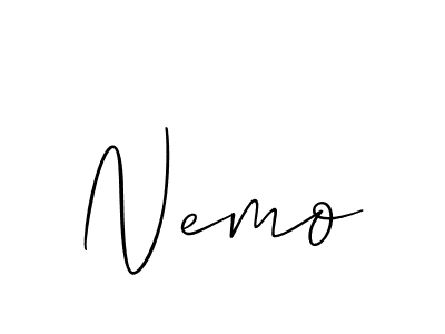It looks lik you need a new signature style for name Nemo. Design unique handwritten (Allison_Script) signature with our free signature maker in just a few clicks. Nemo signature style 2 images and pictures png