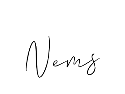 This is the best signature style for the Nems name. Also you like these signature font (Allison_Script). Mix name signature. Nems signature style 2 images and pictures png