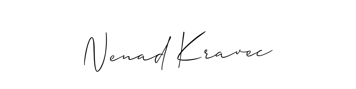 if you are searching for the best signature style for your name Nenad Kravec. so please give up your signature search. here we have designed multiple signature styles  using Allison_Script. Nenad Kravec signature style 2 images and pictures png