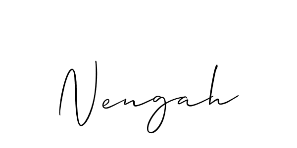 if you are searching for the best signature style for your name Nengah. so please give up your signature search. here we have designed multiple signature styles  using Allison_Script. Nengah signature style 2 images and pictures png