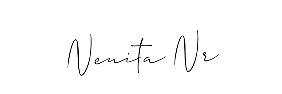 Design your own signature with our free online signature maker. With this signature software, you can create a handwritten (Allison_Script) signature for name Nenita Nr. Nenita Nr signature style 2 images and pictures png