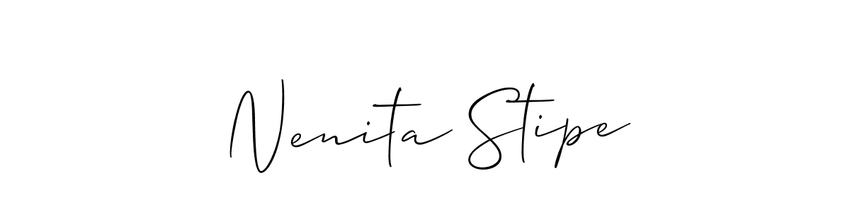 Also we have Nenita Stipe name is the best signature style. Create professional handwritten signature collection using Allison_Script autograph style. Nenita Stipe signature style 2 images and pictures png