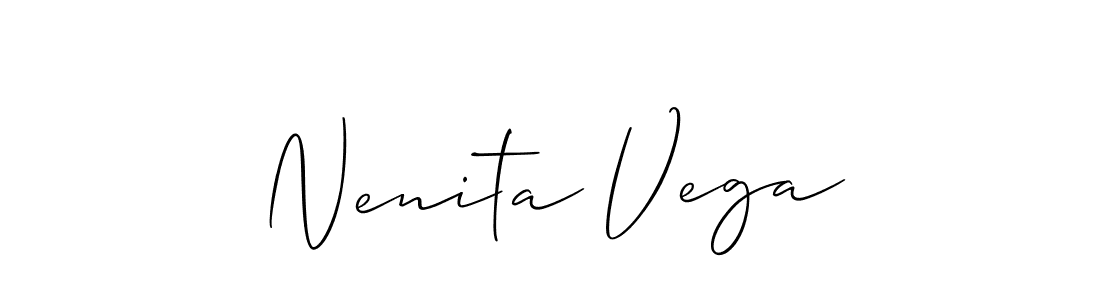 if you are searching for the best signature style for your name Nenita Vega. so please give up your signature search. here we have designed multiple signature styles  using Allison_Script. Nenita Vega signature style 2 images and pictures png