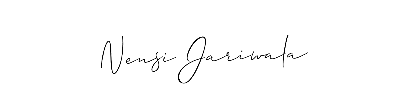 Make a beautiful signature design for name Nensi Jariwala. Use this online signature maker to create a handwritten signature for free. Nensi Jariwala signature style 2 images and pictures png