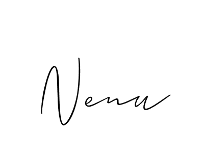 Also we have Nenu name is the best signature style. Create professional handwritten signature collection using Allison_Script autograph style. Nenu signature style 2 images and pictures png