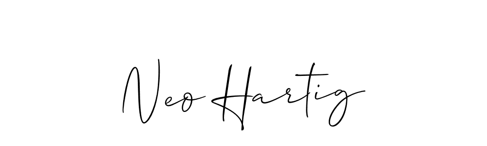 Make a short Neo Hartig signature style. Manage your documents anywhere anytime using Allison_Script. Create and add eSignatures, submit forms, share and send files easily. Neo Hartig signature style 2 images and pictures png