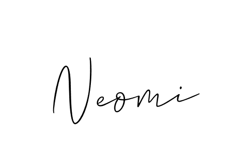 How to make Neomi signature? Allison_Script is a professional autograph style. Create handwritten signature for Neomi name. Neomi signature style 2 images and pictures png