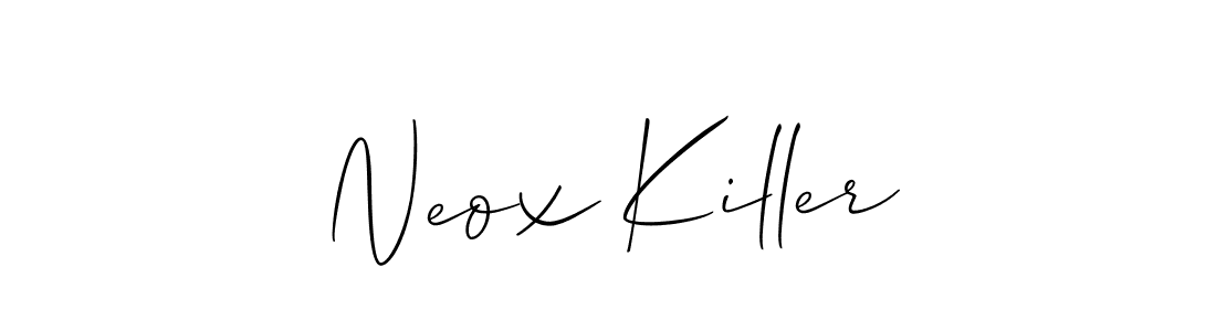 if you are searching for the best signature style for your name Neox Killer. so please give up your signature search. here we have designed multiple signature styles  using Allison_Script. Neox Killer signature style 2 images and pictures png