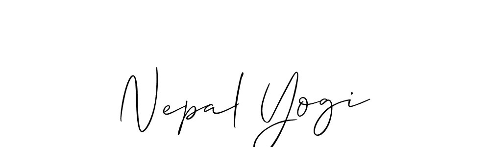 You should practise on your own different ways (Allison_Script) to write your name (Nepal Yogi) in signature. don't let someone else do it for you. Nepal Yogi signature style 2 images and pictures png