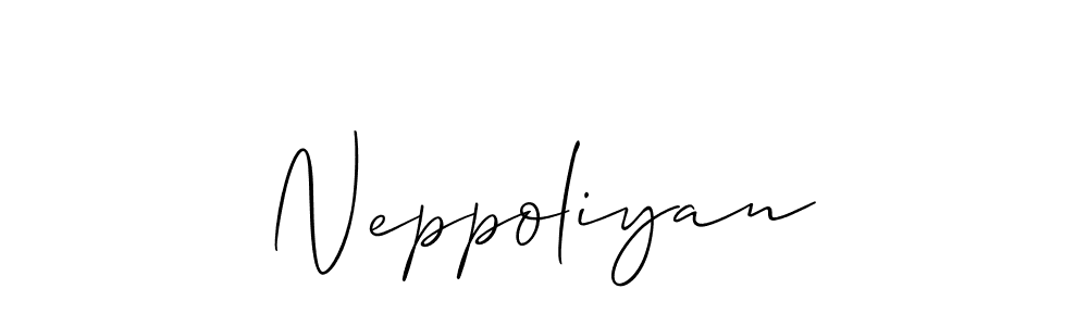 Make a beautiful signature design for name Neppoliyan. Use this online signature maker to create a handwritten signature for free. Neppoliyan signature style 2 images and pictures png