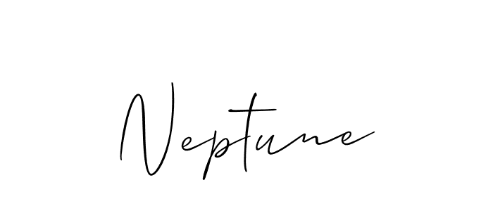 Design your own signature with our free online signature maker. With this signature software, you can create a handwritten (Allison_Script) signature for name Neptune. Neptune signature style 2 images and pictures png