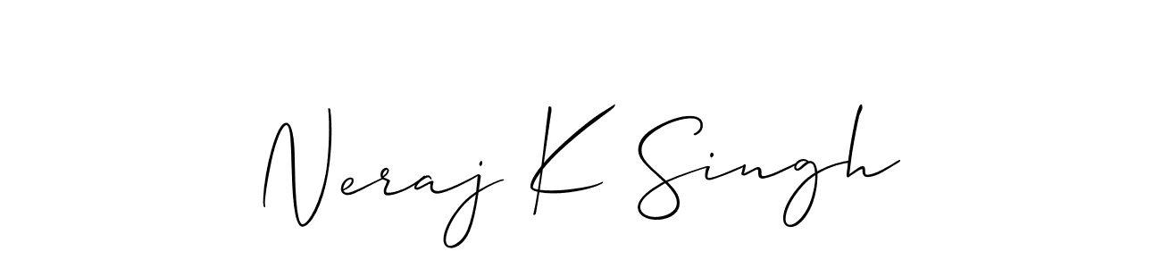 Here are the top 10 professional signature styles for the name Neraj K Singh. These are the best autograph styles you can use for your name. Neraj K Singh signature style 2 images and pictures png