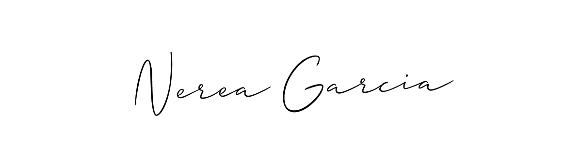Design your own signature with our free online signature maker. With this signature software, you can create a handwritten (Allison_Script) signature for name Nerea Garcia. Nerea Garcia signature style 2 images and pictures png