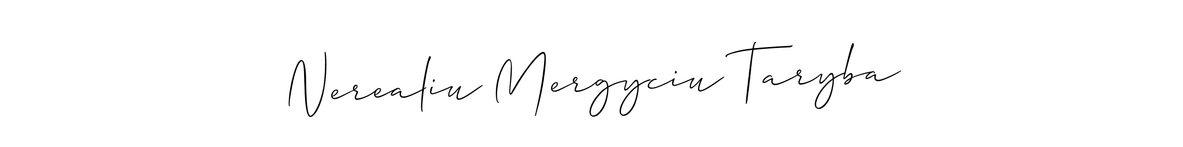 Make a beautiful signature design for name Nerealiu Mergyciu Taryba. Use this online signature maker to create a handwritten signature for free. Nerealiu Mergyciu Taryba signature style 2 images and pictures png