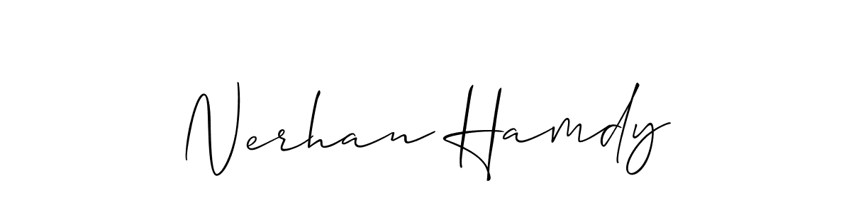 See photos of Nerhan Hamdy official signature by Spectra . Check more albums & portfolios. Read reviews & check more about Allison_Script font. Nerhan Hamdy signature style 2 images and pictures png