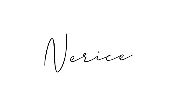 You should practise on your own different ways (Allison_Script) to write your name (Nerice) in signature. don't let someone else do it for you. Nerice signature style 2 images and pictures png