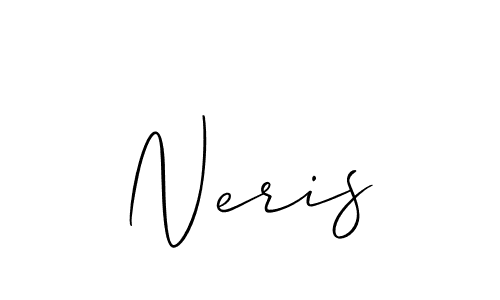 Design your own signature with our free online signature maker. With this signature software, you can create a handwritten (Allison_Script) signature for name Neris. Neris signature style 2 images and pictures png