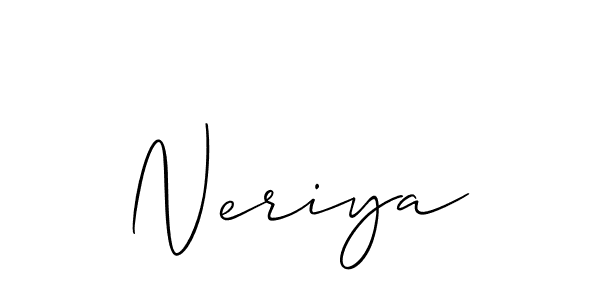 You should practise on your own different ways (Allison_Script) to write your name (Neriya) in signature. don't let someone else do it for you. Neriya signature style 2 images and pictures png