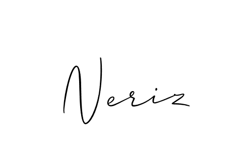 You can use this online signature creator to create a handwritten signature for the name Neriz. This is the best online autograph maker. Neriz signature style 2 images and pictures png