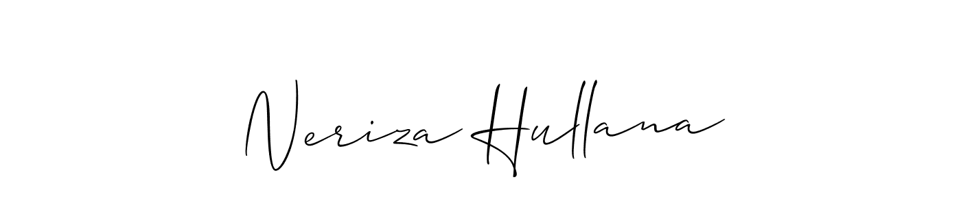 Neriza Hullana stylish signature style. Best Handwritten Sign (Allison_Script) for my name. Handwritten Signature Collection Ideas for my name Neriza Hullana. Neriza Hullana signature style 2 images and pictures png