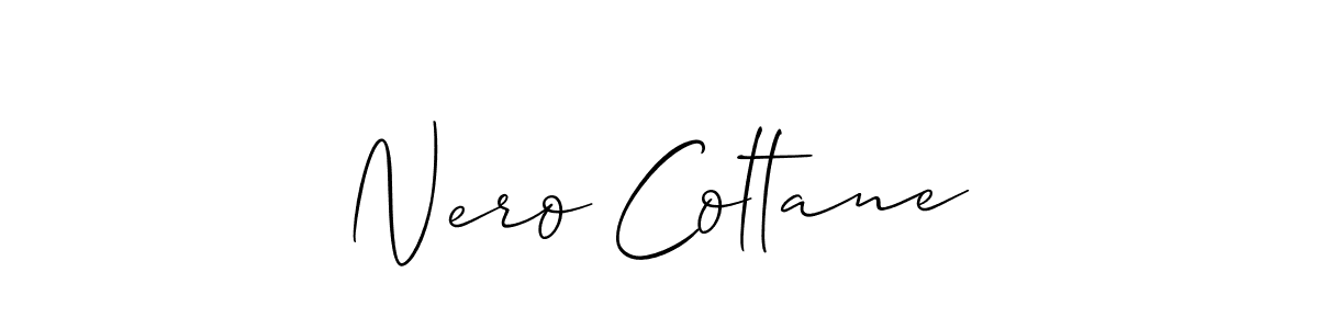 Nero Coltane stylish signature style. Best Handwritten Sign (Allison_Script) for my name. Handwritten Signature Collection Ideas for my name Nero Coltane. Nero Coltane signature style 2 images and pictures png