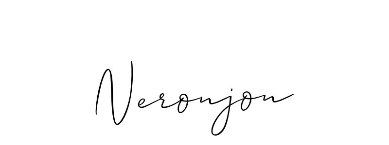 This is the best signature style for the Neronjon name. Also you like these signature font (Allison_Script). Mix name signature. Neronjon signature style 2 images and pictures png