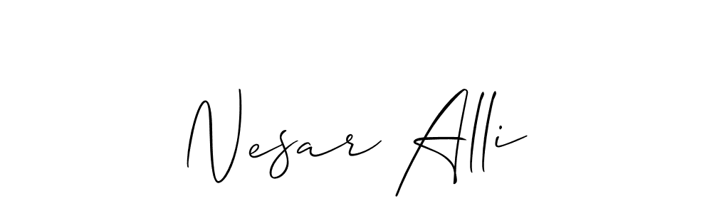 Once you've used our free online signature maker to create your best signature Allison_Script style, it's time to enjoy all of the benefits that Nesar Alli name signing documents. Nesar Alli signature style 2 images and pictures png