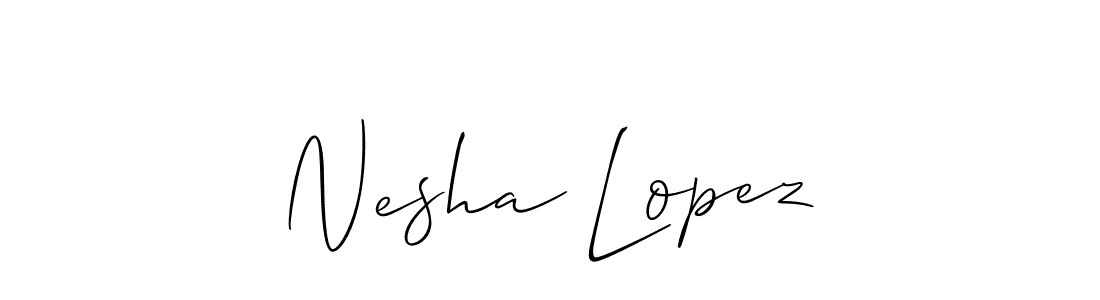 You can use this online signature creator to create a handwritten signature for the name Nesha Lopez. This is the best online autograph maker. Nesha Lopez signature style 2 images and pictures png