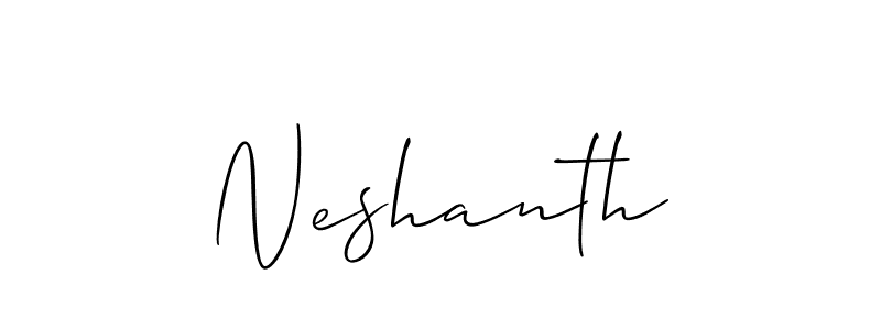 Make a short Neshanth signature style. Manage your documents anywhere anytime using Allison_Script. Create and add eSignatures, submit forms, share and send files easily. Neshanth signature style 2 images and pictures png