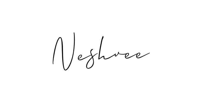 if you are searching for the best signature style for your name Neshvee. so please give up your signature search. here we have designed multiple signature styles  using Allison_Script. Neshvee signature style 2 images and pictures png