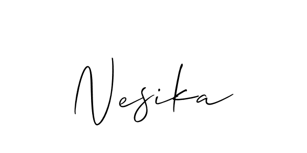 This is the best signature style for the Nesika name. Also you like these signature font (Allison_Script). Mix name signature. Nesika signature style 2 images and pictures png