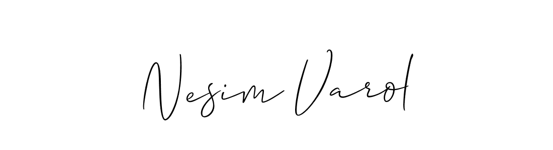 You should practise on your own different ways (Allison_Script) to write your name (Nesim Varol) in signature. don't let someone else do it for you. Nesim Varol signature style 2 images and pictures png