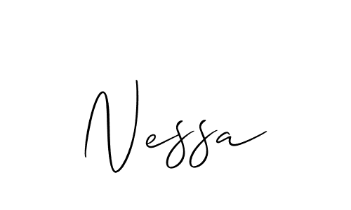 Here are the top 10 professional signature styles for the name Nessa. These are the best autograph styles you can use for your name. Nessa signature style 2 images and pictures png