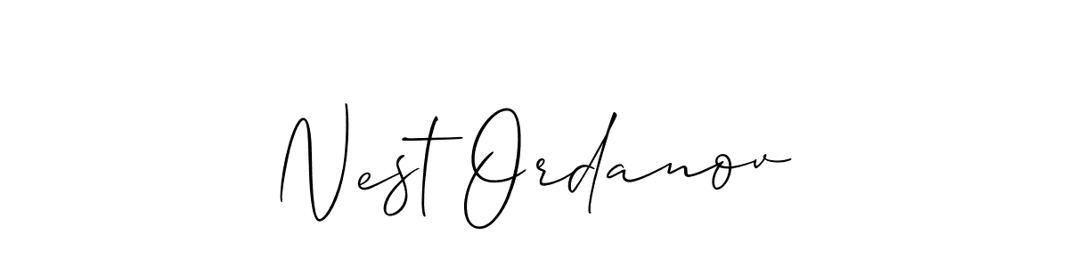You should practise on your own different ways (Allison_Script) to write your name (Nest Ordanov) in signature. don't let someone else do it for you. Nest Ordanov signature style 2 images and pictures png