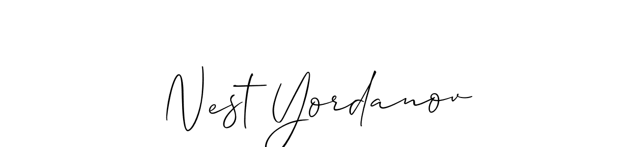 Check out images of Autograph of Nest Yordanov name. Actor Nest Yordanov Signature Style. Allison_Script is a professional sign style online. Nest Yordanov signature style 2 images and pictures png