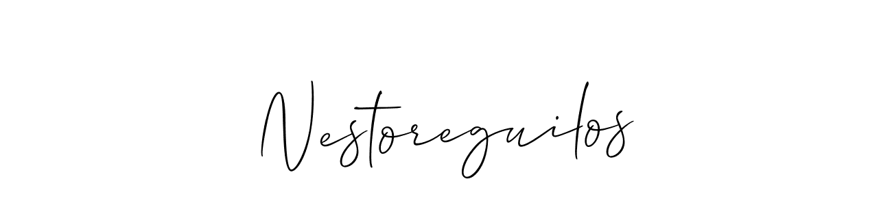 Best and Professional Signature Style for Nestoreguilos. Allison_Script Best Signature Style Collection. Nestoreguilos signature style 2 images and pictures png