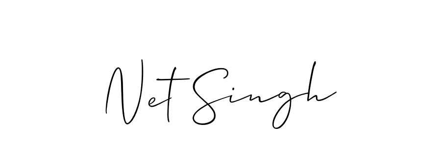 Also we have Net Singh name is the best signature style. Create professional handwritten signature collection using Allison_Script autograph style. Net Singh signature style 2 images and pictures png