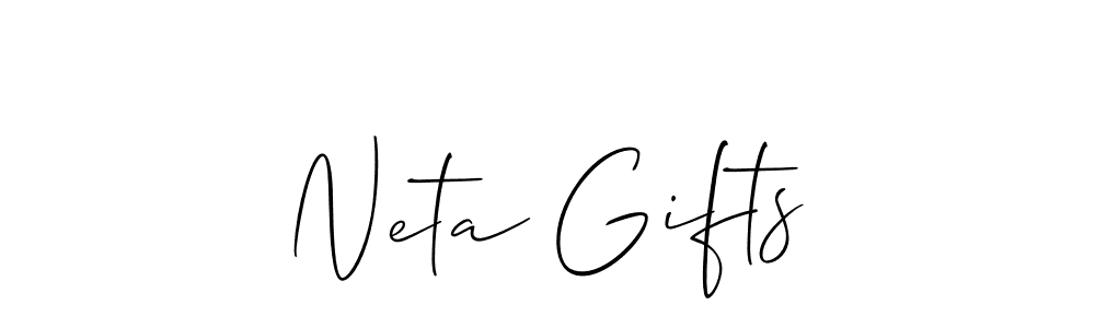 Also You can easily find your signature by using the search form. We will create Neta Gifts name handwritten signature images for you free of cost using Allison_Script sign style. Neta Gifts signature style 2 images and pictures png