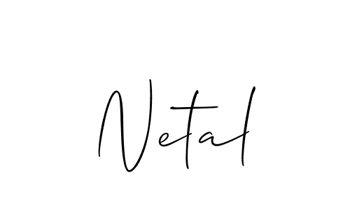 Make a short Netal signature style. Manage your documents anywhere anytime using Allison_Script. Create and add eSignatures, submit forms, share and send files easily. Netal signature style 2 images and pictures png