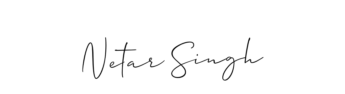 Create a beautiful signature design for name Netar Singh. With this signature (Allison_Script) fonts, you can make a handwritten signature for free. Netar Singh signature style 2 images and pictures png