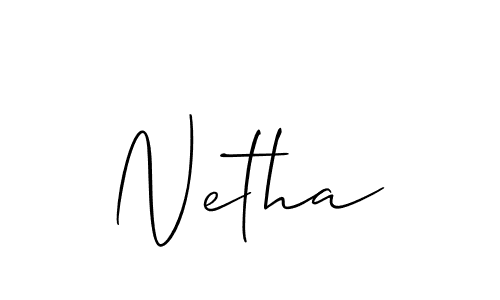 Also we have Netha name is the best signature style. Create professional handwritten signature collection using Allison_Script autograph style. Netha signature style 2 images and pictures png