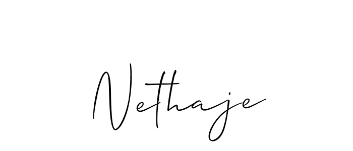 Once you've used our free online signature maker to create your best signature Allison_Script style, it's time to enjoy all of the benefits that Nethaje name signing documents. Nethaje signature style 2 images and pictures png