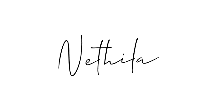 Make a short Nethila signature style. Manage your documents anywhere anytime using Allison_Script. Create and add eSignatures, submit forms, share and send files easily. Nethila signature style 2 images and pictures png