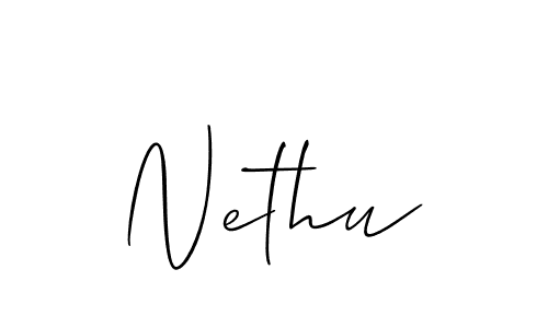 Also we have Nethu name is the best signature style. Create professional handwritten signature collection using Allison_Script autograph style. Nethu signature style 2 images and pictures png