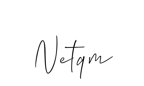 Also You can easily find your signature by using the search form. We will create Netqm name handwritten signature images for you free of cost using Allison_Script sign style. Netqm signature style 2 images and pictures png