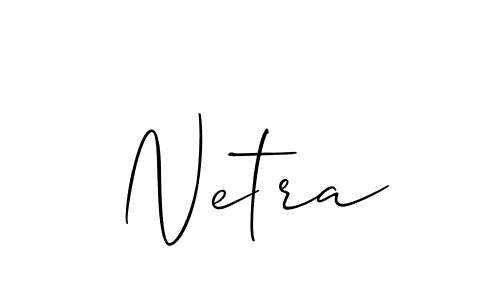 You should practise on your own different ways (Allison_Script) to write your name (Netra) in signature. don't let someone else do it for you. Netra signature style 2 images and pictures png